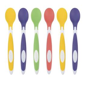 img 3 attached to Dr. Brown's Soft-Tip Toddler Feeding Spoons: 6 Pack for Easy Feeding, Multi-Colored Design