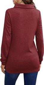 img 1 attached to Tunics Women Leggings Pullover Sweatshirts Sports & Fitness for Team Sports