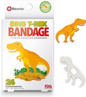 🦖 dinosaur bioswiss novelty bandages - self-adhesive funny first aid, gag gift set of 24pcs логотип