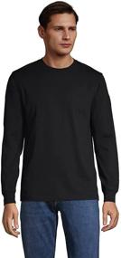 img 4 attached to 👔 Lands End Super T Charcoal Heather Men's Shirts for Stylish Clothing