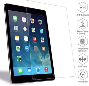 img 2 attached to 📱 Premium [3 Pack] Tempered Glass Screen Protector for iPad 9th/8th/7th Gen - Bubble-Free, Easy Installation - Fits 10.2in Apple iPad 9, 7/8 Generation - Clear & Self-Adhering