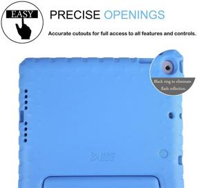 img 1 attached to HDE Case for iPad 9.7-inch 2018 / 2017 - Kids Shockproof Bumper with Screen Protector & Handle Stand - Blue