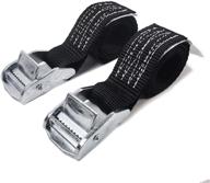 🔒 kje 1500 lbs 1" x 3' tie down straps, 2 pack, heavy duty ratchet tie down straps for secure cargo transportation logo