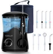 💦 gooluc water flosser - 10 pressure levels oral irrigator teeth cleaner with 8 water jet tips for braces and teeth cleaning - 600ml electric dental flosser pick for family - includes carry-on bag logo