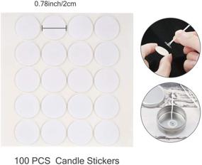 img 2 attached to 🕯️ Sntieecr Candle Making Kit: 210-Piece Supplies for DIY Candles - Includes 8 Colors Wax Candle Dye, 100 Candle Wicks, Stickers, and Holders