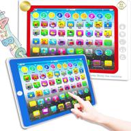 📚 fun and educational learning tablet toy for preschool children - abcs, numbers, spelling, animals, blue-001 logo