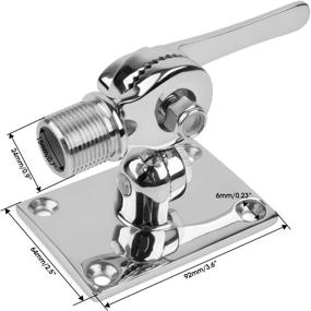 img 3 attached to 🚤 Superior Marine VHF Antenna: Premium 316 Stainless Steel Base Mount for Boats