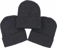 tobeinstyle mens stretchy beanies assorted sports & fitness logo