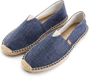 img 3 attached to 👡 Alexis Leroy Round Jute Capped Espadrille - Stylish and Sustainable Footwear