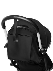 img 1 attached to Babyzen YOYO2 Stroller - Sleek White Frame with Stylish Black Seat Cushion & Canopy