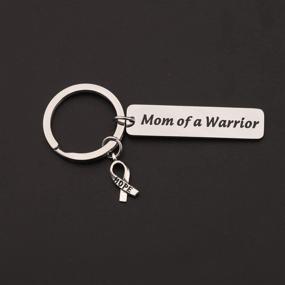 img 1 attached to BNQL Warrior Cancer Awareness Keychain