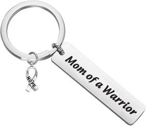 img 4 attached to BNQL Warrior Cancer Awareness Keychain