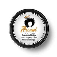 🔥 enthroned edges - water-based arcani coil care edge control | non-flaking, residue-free, no greasy feeling (4 oz) logo