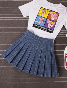 img 2 attached to 👗 XXXITICAT Pleated Girls' School Uniform Skirt Scooter - Fashionable Clothing for Skirts & Skorts