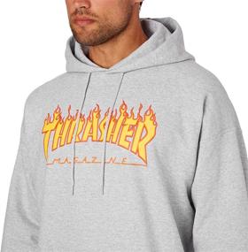 img 2 attached to Stay Stylish and Warm with the Thrasher Flame Pullover Hoody