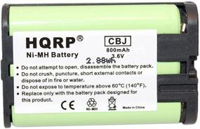 img 3 attached to ⚡️ HQRP Two Phone Batteries Compatible with Panasonic Cordless Telephone Models KX-TGA301, KX-TGA351, KX-TGA600, and More - Replace your Panasonic HHR-P107A with Type-35 Batteries!