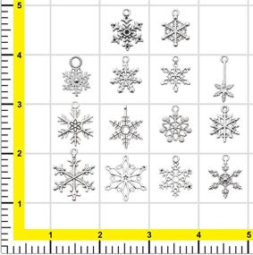 img 3 attached to Snowflake Christmas Necklace Bracelet Findings