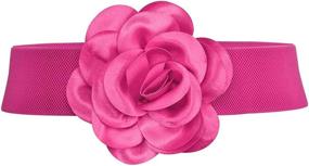img 4 attached to Women Girls Fashion Flower Elastic