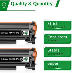 img 3 attached to GREENSKY 2 Packs of Compatible Toner Cartridge Replacement for HP 48A CF248A - Black, for HP Laserjet Pro MFP M15w M29w M28w M15a M28 M31 M15 M14 M17 M28a M30w M31w M29a M16a M16w Laser Toner Printer