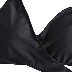 img 2 attached to ZAFUL Women's Sexy Halter Wrap Bikini: Cross-Cover Padded Swimsuits for Alluring Beach Style