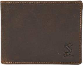 img 4 attached to Sabitas Genuine Leather 🔒 Blocking Bifold: Improving Security and Style