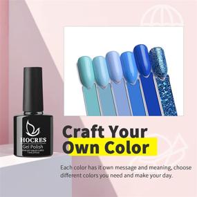 img 1 attached to HOCRES Gel Nail Polish Set- Summer Sky Blue Collection: 6 Trendy Shades for Beautiful Blue Nail Art - Soak Off UV LED Lamp Gel Nail Kit, Perfect for DIY Manicure at Home - 7.5ml