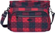 👜 red buffalo check women's handbags & wallets-lug shimmy logo