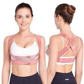 img 4 attached to 👩 CADIFET Women's Posture Corrector: Adjustable Upper Back Brace for Chest Support, Straighten Posture Bra - Back, Neck, Shoulder Upright Straightener