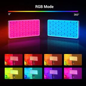 img 1 attached to Маленький фонарь панели с изменяемыми цветами RGB 360° SmallRig с шаровой головкой, аккумулятором емкостью 3800 мАч, портативным фотоосвещением, диммируемой светодиодной панелью с ЖК-дисплеем 2500K-8500K - модель 3157.