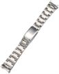 stainless curved oyster bracelet invicta logo