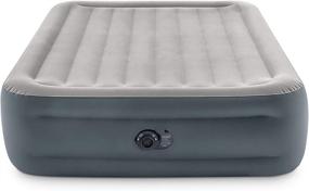 img 3 attached to 🛏️ Intex Dura-Beam Plus Series Essential Rest Airbed - Queen Size, 18" Bed Height, Internal Electric Pump (2021 Model)