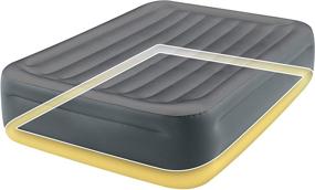 img 1 attached to 🛏️ Intex Dura-Beam Plus Series Essential Rest Airbed - Queen Size, 18" Bed Height, Internal Electric Pump (2021 Model)