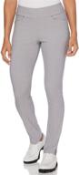 👖 flattering and functional: pga tour women's pull-on golf pant with tummy control logo