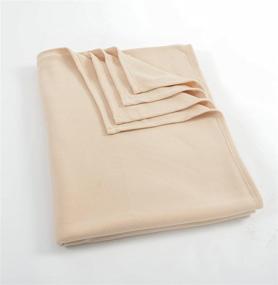 img 2 attached to 🔥 Stay Cozy and Warm: Grand Linen King/Cal King Size Ivory Polar-Fleece Thermal Blanket
