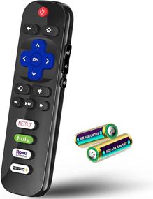 img 4 attached to 🔒 OMAIC Universal Remote Control RC280: Perfectly Compatible with All TCL Roku Smart TVs, LED, HD, and 4K TVs, Featuring Netflix, Hulu, Roku Channel, and ESPN Buttons - Excludes Roku Stick or Player