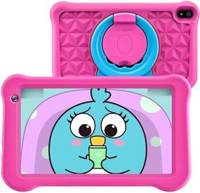 img 4 attached to 👧 Kids Tablet with Android 10, 7 Inch IPS Display, 2GB RAM, 32GB Storage, Dual Camera, Games, Parental Control, Kidoz Pre-Installed, GPS, Children's Tablet with Kids-Proof Case in Pink