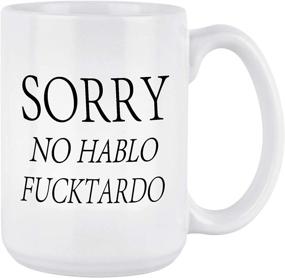 img 4 attached to 🎉 Fun and Whimsical No Hablo Funny Quote Coffee Mug: Hilarious Gag Gift for Everyone! White 16oz Ceramic Cup