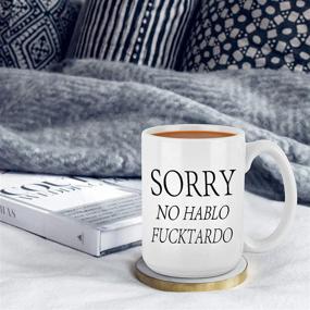 img 2 attached to 🎉 Fun and Whimsical No Hablo Funny Quote Coffee Mug: Hilarious Gag Gift for Everyone! White 16oz Ceramic Cup