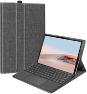 fintie case for microsoft surface go 3 (2021) / surface go 2 (2020) / surface go (2018) - multiple angle viewing portfolio business cover logo