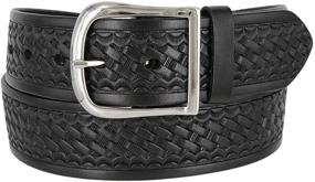 img 3 attached to 👜 Genuine Leather Brown Basketweave Men's Accessories: Elevate Your Style