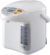 🍵 zojirushi cd-lfc30 panorama window micom water boiler and warmer - 101 oz/3.0 l capacity, white логотип