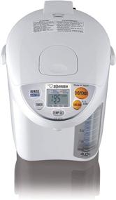 img 1 attached to 🍵 Zojirushi CD-LFC30 Panorama Window Micom Water Boiler and Warmer - 101 oz/3.0 L Capacity, White