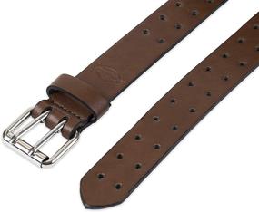 img 1 attached to Dickies Leather Double Prong Belt: Stylish and Durable Belts for Men and Boys