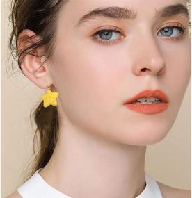 img 2 attached to 🐠 Set of 5 Funny Fish Biscuit Shaped Dangle Earrings - Creative Fashion Jewelry Gifts for Women and Girls