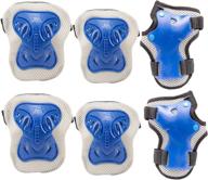 🛹 pamase kids knee elbow wrist protective guard pads: complete gear set for bmx, skating, scooter, rollerblade, and skateboarding logo