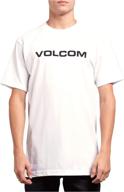 volcom crisp short sleeve black men's shirt: style meets quality logo