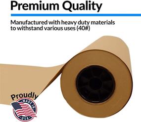 img 3 attached to 📦 USA-Made Brown Kraft Paper Roll, 18" x 350 Feet - Jumbo Size for Shipping, Moving, Crafting, Wrapping - Plain Kraft Packing Paper, Arts & Crafts, Bulk Purchase