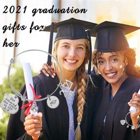 img 2 attached to 🎓 Haoze Graduation Gifts 2021: College & High School Graduation Bracelet for Her - She Believed She Could So She Did Inspirational Gift for Sister & Best Friends