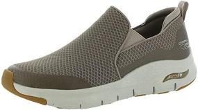 img 1 attached to 👟 Skechers Men's Banline Oxford Charcoal Black Fashion Sneakers