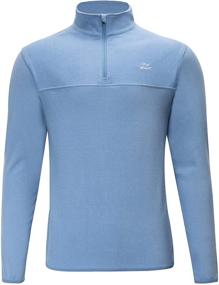img 3 attached to Willit Pullover Sweaters Quarter Zip Lightweight Men's Clothing